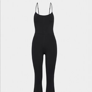 Aritzia Wilfred Free Divinity Kick Flare Jumpsuit Black Small